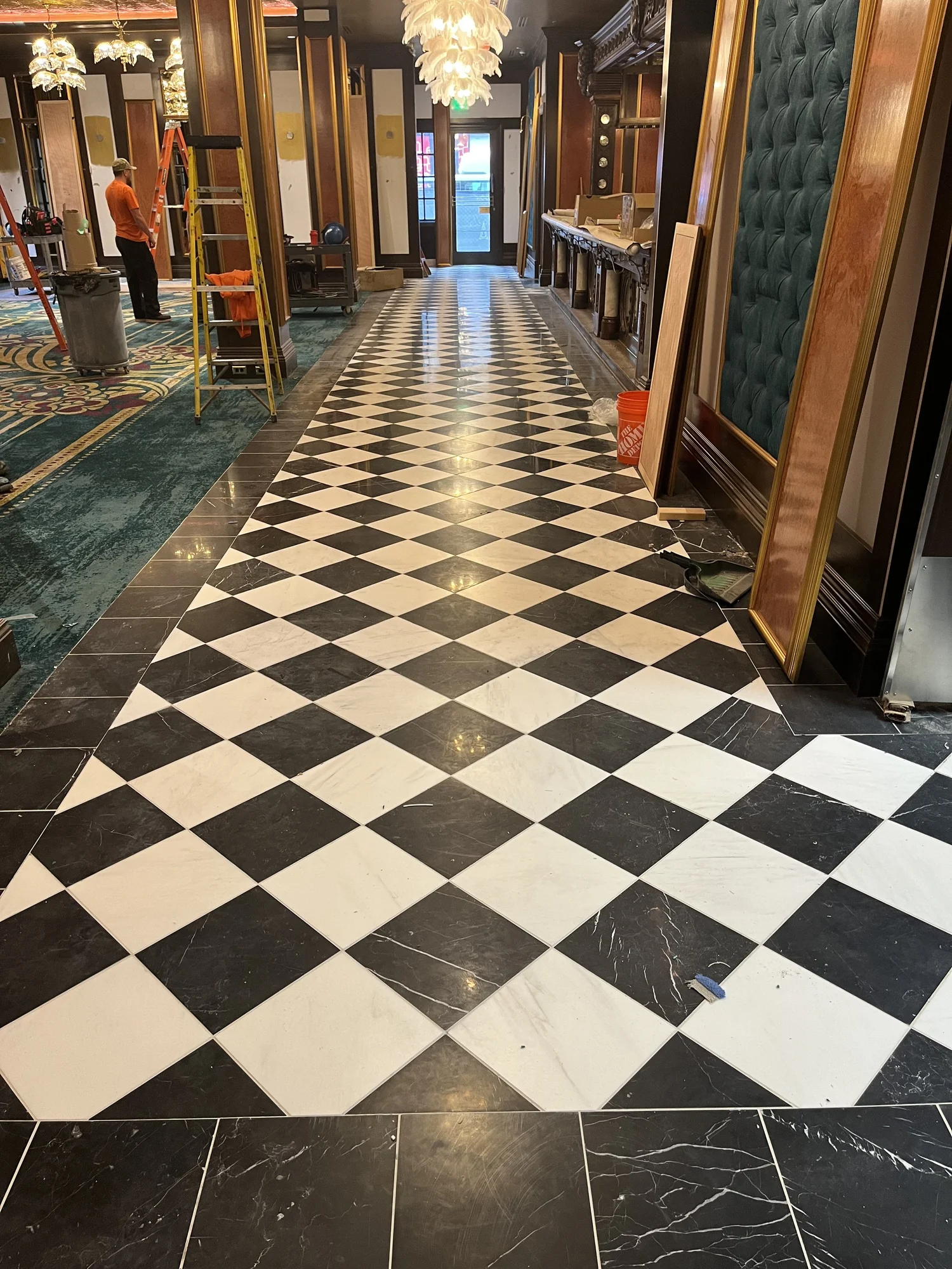 Tile installation preview